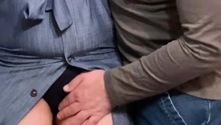 Stepbrother Fingering My Wet Pussy on the Subway