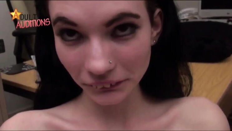 British Teen Roxanne First Audition Blowjob