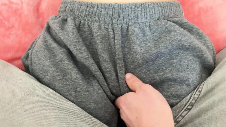 Stepbrother cums in my panties and I wear them to the gym